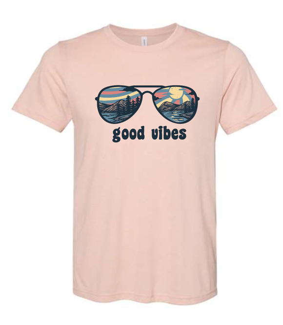 Good Vibes Shades- Heather Peach- 8069