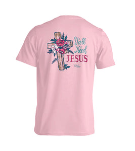 Y'all Need Jesus Cross - Light Pink
