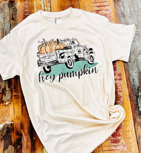 Hey Pumpkin Truck- Natural